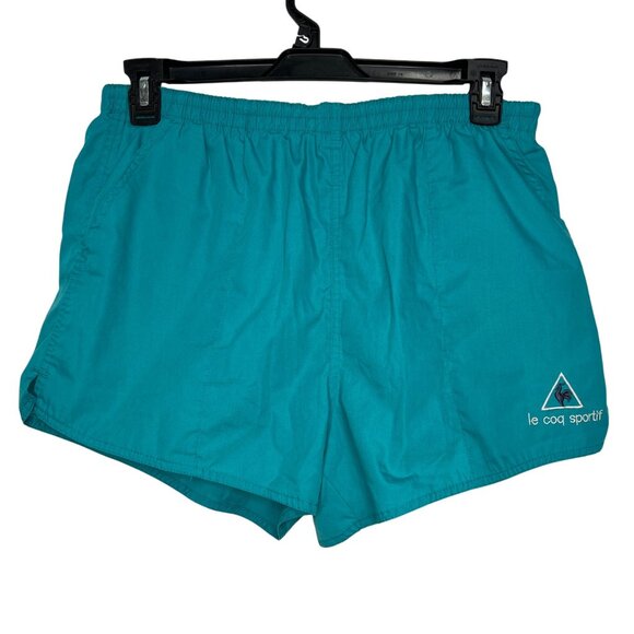 VTG Le Coq Sportif Men’s Shorts Elastic Drawstring Tennis Preppy Retro Size XL - Picture 1 of 12